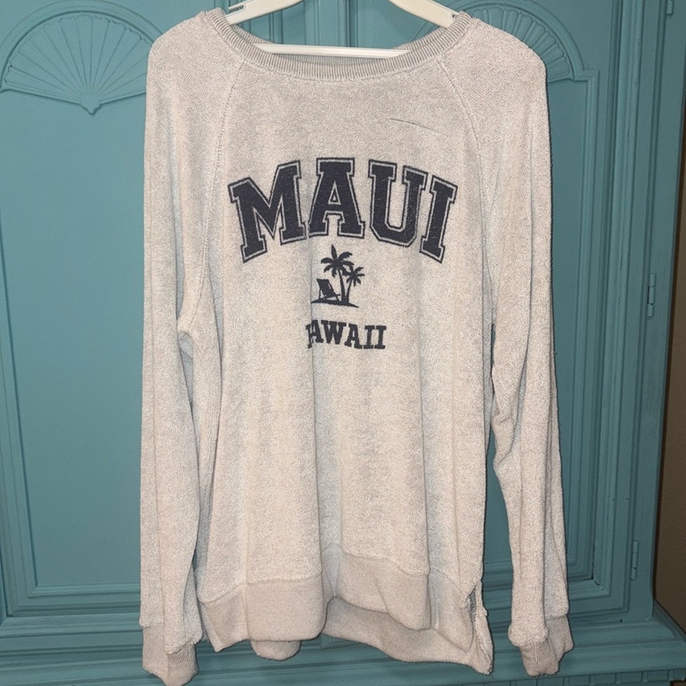 Thread & Supply Maui Hawaii Terry cloth sweatshirt - flaw